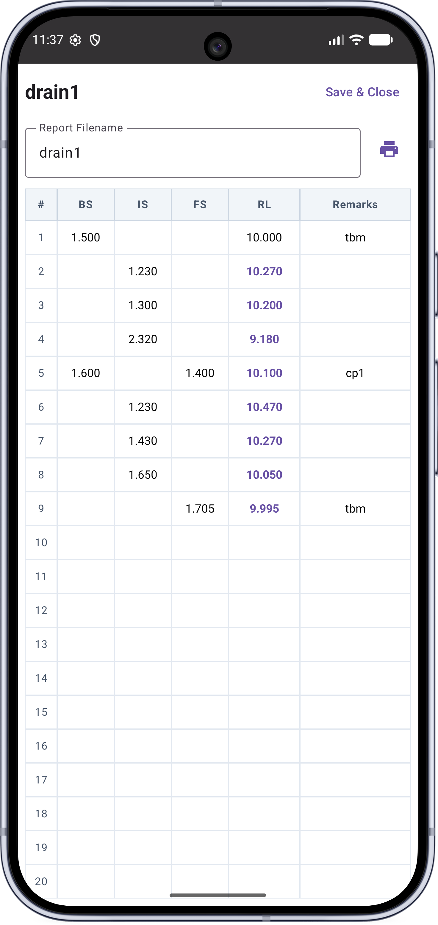 SurveyDXF survey DXF app level book screen